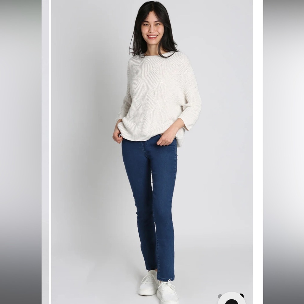 Jach's girlfriend medium wash‎ straight fit stretch GF denim jeans size 38/32